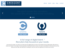 Tablet Screenshot of crescentcreative.net